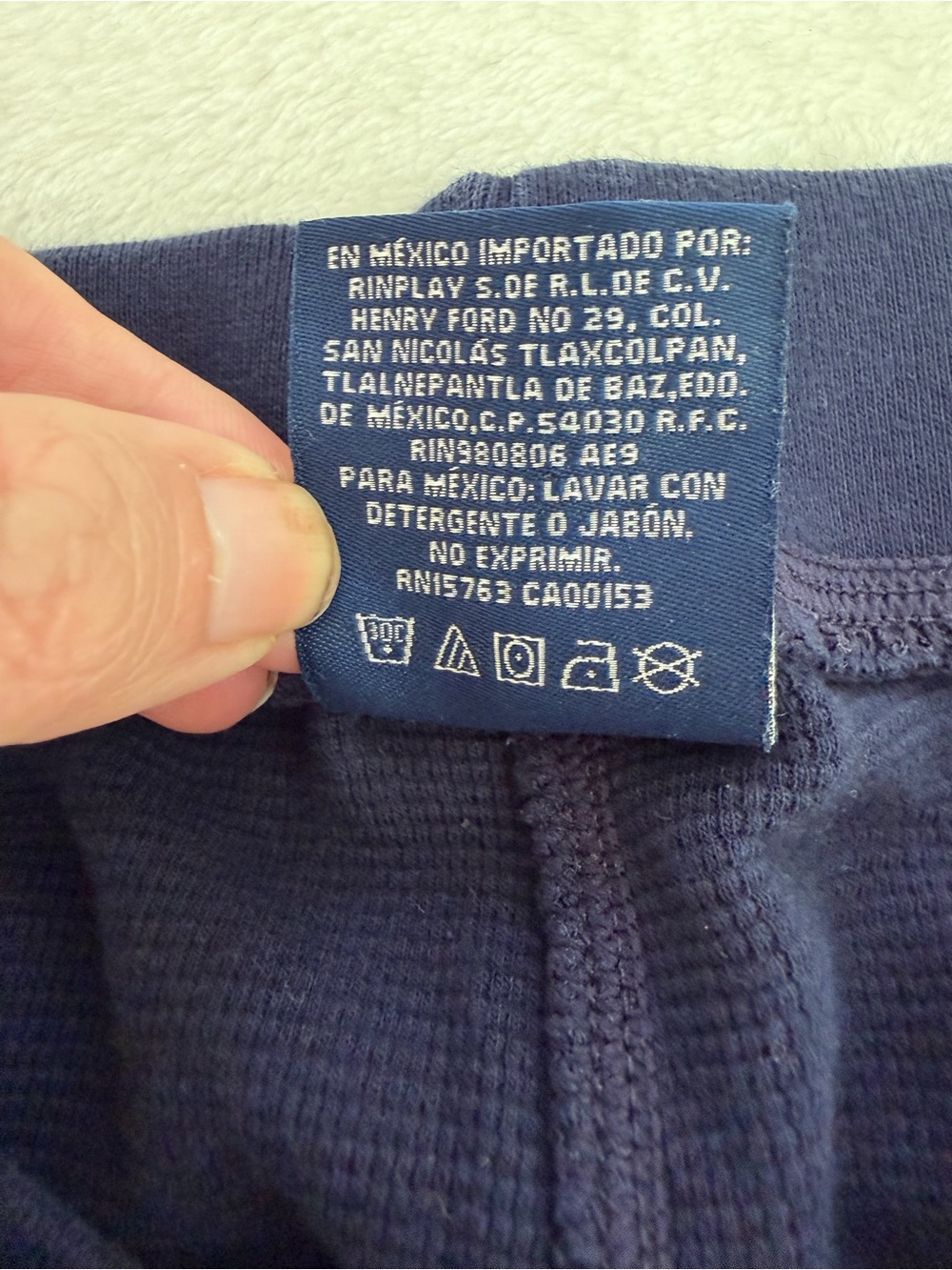 Polo Ralph Lauren Men’s XL Navy Cotton Waffle Knit Pajama Lounge Pants - Picture 6 of 6